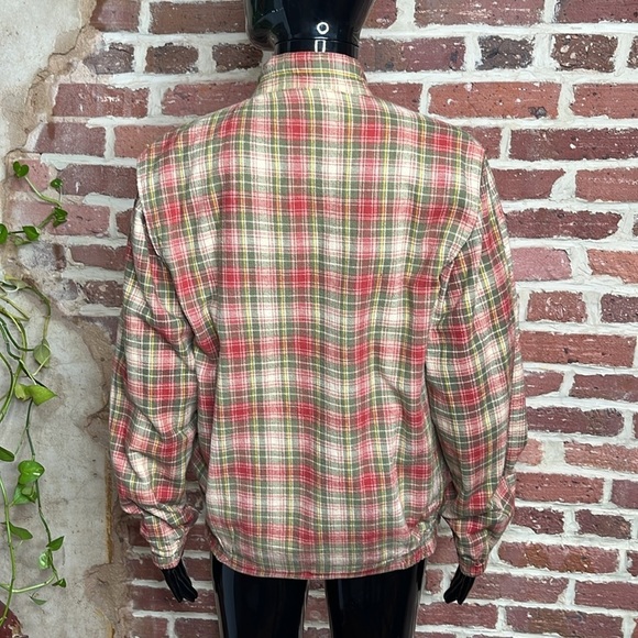 Vintage 80s Reversible Lacoste Jacket with in Green and Plaid Options Size S - Picture 7 of 14